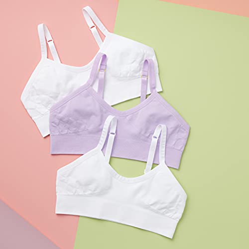 Yellowberry Girls' Favorite 3pk Double-Layered, Seamless Bra and Pull-Over Design3