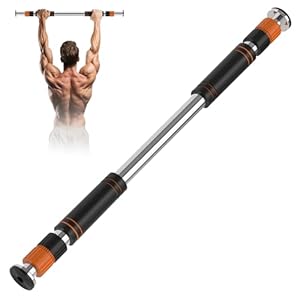 ZENO Pull Up Bar | Pull Up Bar Doorway 72-102CM | Door Pull Up Bars for Push Ups, Chin Ups, Press Ups, Stretching | Heavy Duty & Adjustable | Easy To Install | Soft Comfortable Grip