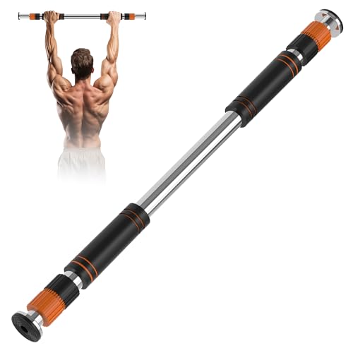 ZENO Pull Up Bar | Pull Up Bar Doorway 72-102CM | Door Pull Up Bars for Push Ups, Chin Ups, Press Ups, Stretching | Heavy Duty & Adjustable | Easy To Install | Soft Comfortable Grip