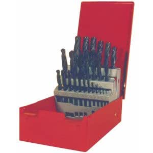 Coffret de 16 mèches pour Perceuse. Forets HSS pour métal, Forets à bois avec pointe de centrage, Forets pierre et béton. Boîte de rangement. Kit accessoires bricolage