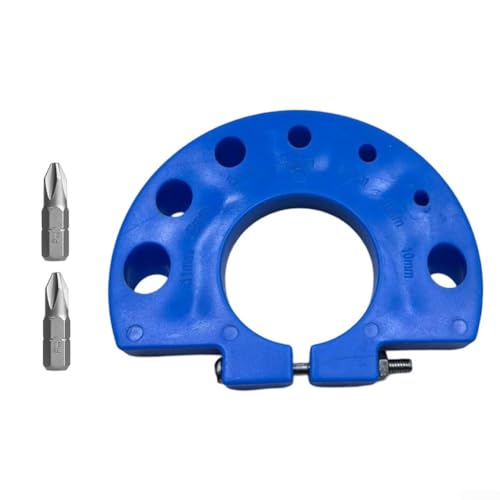 Accesorio de molienda para amoladoras angulares, guía de afilado de plástico ABS con muescas multiángulo, compatible con HSS, cobalto y carburo (B)