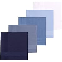 5 Pcs Pañuelos Hombre Pañuelo de Algodón Pañuelos Hombre Traje Pañuelo de Bolsillo Cuadrado Suaves Pañuelos Blancos para Hombres-40x40 cm