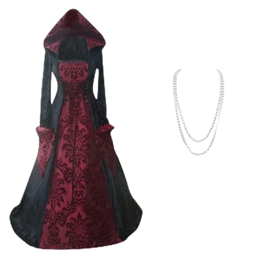 Robe médiévale femme style princesse victorienne au drapé noble et finitions luxe
