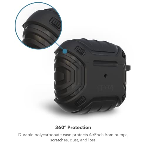 ZAGG Gear 4 Apollo Snap Protective Case for Airpods Pro Magnetic, Carabiner, Wireless Charging, (White) - Image 2