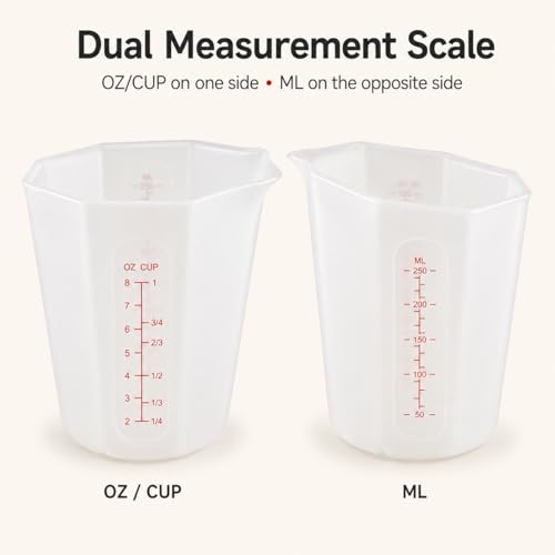 Vaso medidor flexible de silicona 1 taza 250ml miniatura 2