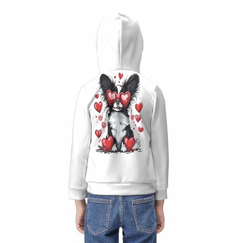 Enfants imprimé 3D pull avec grande poche chaton mignon