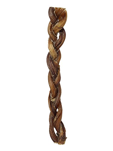 Downtown Pet Supply - Braided Bully Sticks Dog Treats - Dog Dental Treats & Rawhide Free Dog Chews - Joint Support, Protein, Vitamins & Minerals - Grass-Fed Beef Sticks - 5" - 10 Pack #TOP5