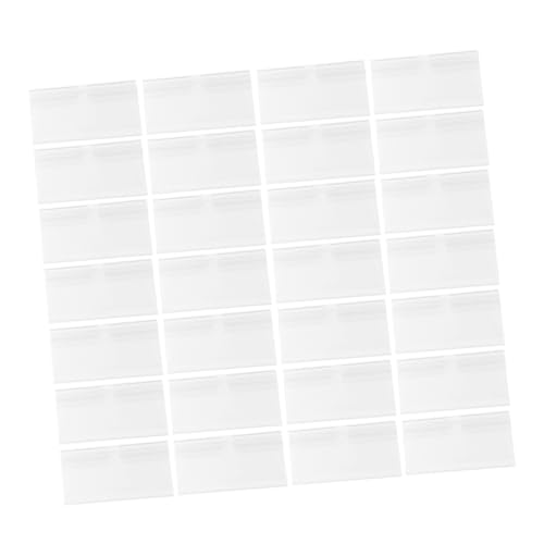 Cabilock 50 piezas Porta Etiquetas Transparente para Estantes Unidades Soporte Precio PVC para Supermercados Tiendas Almacenes Fácil Reemplazo Sin Residuos