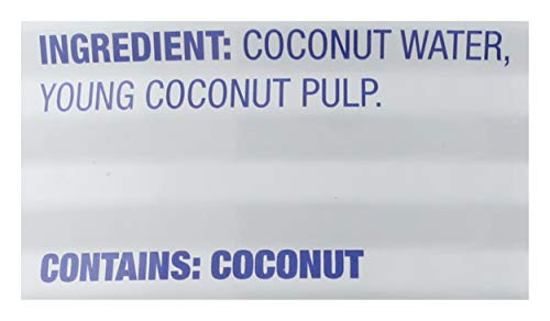 C2O, Pure Coconut Water With Pulp, 17.5 Fl Oz Can #TOP5
