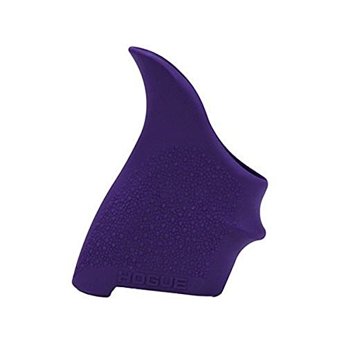 Hogue HandAll Beavertail Rubber Grip Sleeve for S&W Shield 9/40, Ruger LC9 / EC9, Purple - 18406