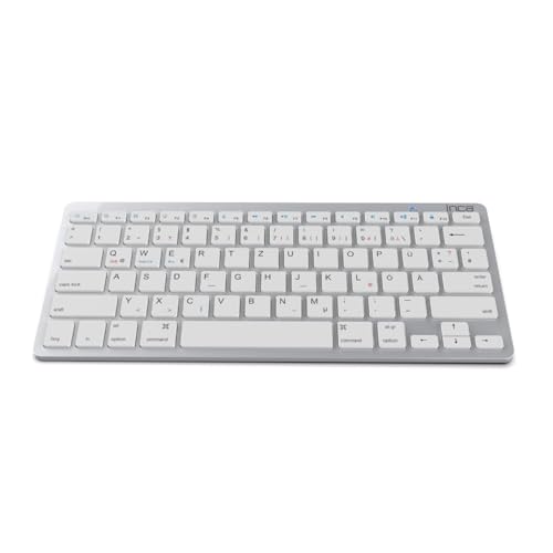 Inca IBK-569BT Smart Silver Technologie Bluetooth 3.0 pour Connexion sans Fil 78 Touches Dont 12 Touches multimédia programmables (Accessible Via la Combinaison FN+)
