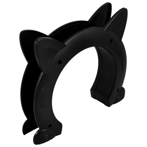 Porte pour chat Mikikit L noire chatière intérieure petits chiens