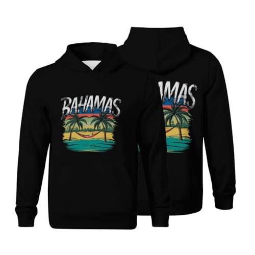 Kids Cool Proud Bahamas Gift Design Idea Boys Girls Lightweight Kangaroo Pocket Fleece Hoodies