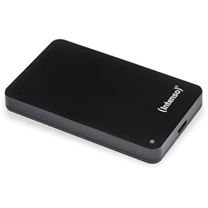 Intenso Memory Case 1 TB Externe Festplatte (6,35 cm (2,5 Zoll) 5400 U/min, 8 MB Cache, USB 3.0) schwarz