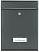 Verda Briefkasten mit Namensschild und großem Briefschlitz, Postkasten 32 x 21 x 8 cm, Designer Wandbriefkasten, 2X Schlüssel, Anthrazit (SN3664-1) Briefkasten Anthrazit günstig Kaufen-Verda Briefkasten mit Namensschild und großem Briefschlitz, Postkasten 32 x 21 x 8 cm, Designer Wandbriefkasten, 2X Schlüssel, Anthrazit (SN3664-1)