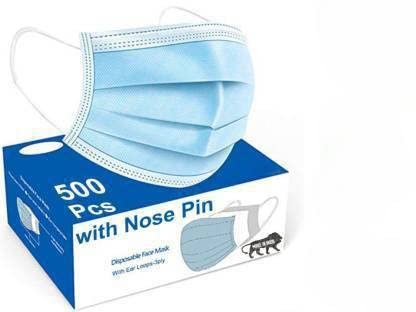 Wellstar 3 Ply Disposable Surgical Mask With Ultrasonic Soft Loops-Pack Of 500