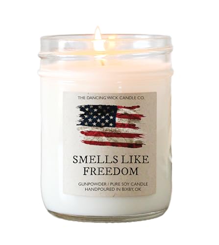 The-Dancing-Wick-Smells-Like-Freedom-Candle-8oz-Handcrafted-Soy-Wax-Gunpowder-Scent-Made-in-USA-4th-of-July-Patriotic-Gift-Decor
