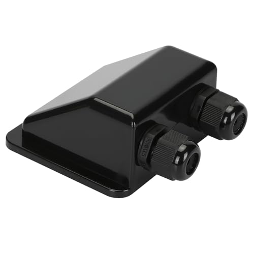 TOMSHIELE Black Low Profile Solar Cable Entry Gland 8AWG