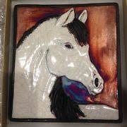 Raku Wall Art Horse