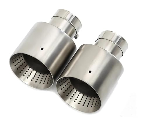 Tuyau d'échappement pour Golf 7 GTI en acier mat 60mm 63mm 2 pièces
