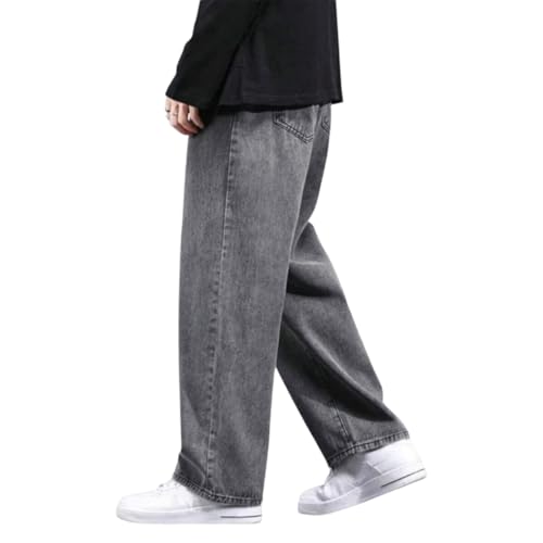 Image of Men Jeans || Baggy Fit Jean's for Man || Loose Fit High Rise Denim || Non Stretchable Casual Wear Jean,s || Dance Rap Rapping Style Pant for Men || Denim Cotton Jeans