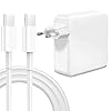 Cargador rápido MacBook pro, cargador rápido USB C de 106W,compatible con MacBook pro 16,15,14, 13 pulgadas, MacBook Air 13 pulgadas, iPad Pro 12.9,11 pulgadas y todos los dispositivos USB C, cable 2M
