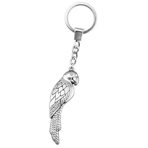 Porte-clés pour Hommes pendentif oiseau 58x16mm, idée cadeau anniversaire idéal