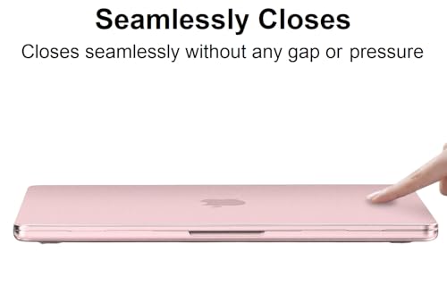 Image of Midkart Matte Finish Case Compatible with MacBook Neo 13 inch 2026 Release Model A3404 A18 Pro Chip Ultra Thin 3 in 1 Kit Exact Fit Fingerprints Resistant Protective Hard Shell Cover, Blush Clear