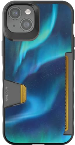 Smartish - Aurora Twilight - iPhone 15 Plus Wallet Case - Wallet Slayer Vol 1 [Slim + Protective] Credit Card Holder - Fits iPhone 15 Plus