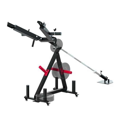 VIVITORY Landmine Attachment Set with 6FT Olympic Barbell Viking Press Handle T Bar Row Platform & Adjustable Landmine Stand 2-Inch Barbell Strength Training Combo for Home Gym & Garage