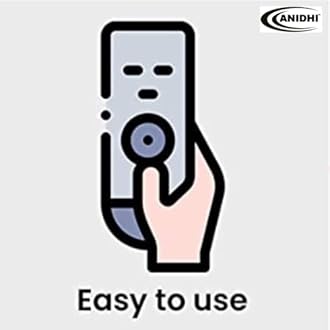 Anidhi™ Croma TV Remote Control Compatible with Croma/JVC/Beston/Vise/Akai Smart LED