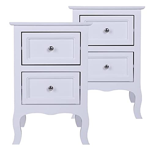 Table de chevet scandinave blanche pour optimiser le rangement des studios - 6