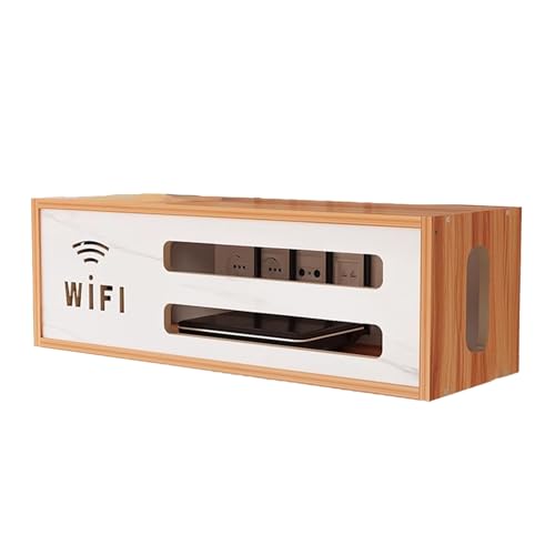 Boîte de rangement pour routeurs WiFi avec gestion des câbles