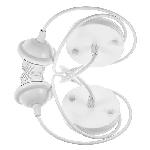 Amosfun 2pièces Support De Lampe à Vis Douille Métallique Pour Suspension Kit De Câble Et Rosace De Plafond