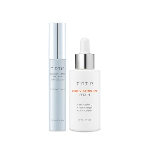 TIRTIR Pure Vitamin C 24% Serum 30ml + Collagen Lifting Eye Cream 15ml