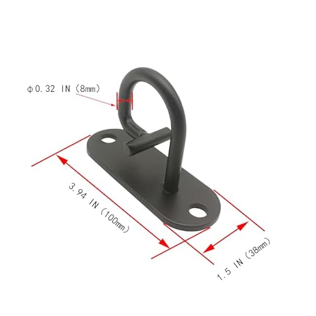 Resistance Band Wall Anchor - Space Saving Wall Mount Workout Anchors for Home Gym Workouts, Body Weight Straps, Suspension Training, Exercise, Stretching, Yoga