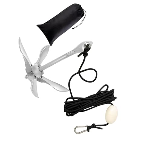 YSMN Folding Anchor, Grapnel Anchor Kit Replacement for Kayaks, Canoes, Paddle Boards