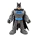 Imaginext Replacement Part DC Super-Friends Bat-Tech Batcave - GYV24 ~ Replacement Batman Figure ~ Gray Suit, Black Cape, Blue Highlights