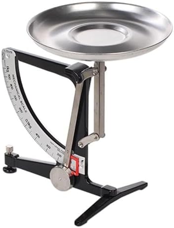 Mechanical Kitchen Scale, 1kg Metal Balance Scale with Stainless Steel Pendulum and Aluminum Tray, Battery-Free, Ideal for Electronics, Scientific Research, Food Use (B)