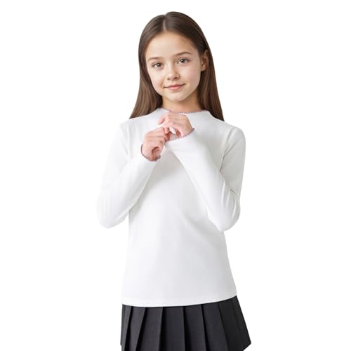 Sous-vêtement chaud fille 7-13 ans : t-shirt manches longues élastique