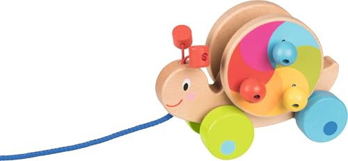 Goki 54900 Caracol balle pour bébé multicolore évite la frustration de bébé