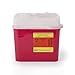 BD Patient Room Sharps Collector, 5.4 Qt, Side Entry, Red, 20/cs 305443