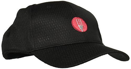 Chef Works Gorra de béisbol Cool Vent con Logotipo, Negro, Talla única Unisex-Adulto Cover