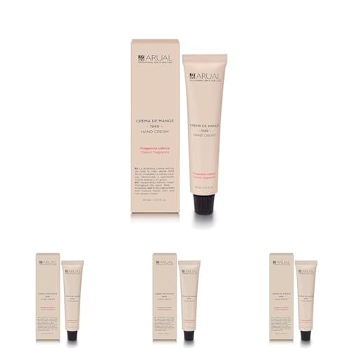 Arual Crema de Manos Fragancia Clásica -nuevo diseño-30ml (Paquete de 4)