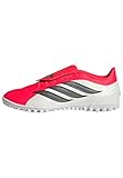 adidas Unisex Predator Club Fold-Over Tongue Turf Football Shoes, Lucid red/core Black/FTWR White, 44 EU