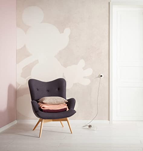 Komar Disney IADX4-052 Non-Woven Photo Wallpaper Mickey Contour Dimensions 200 x 280 cm (W x H), Grey, Red, Brown - Image 4