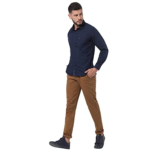Image of Arvind AD Men White Slim Fit Shirt