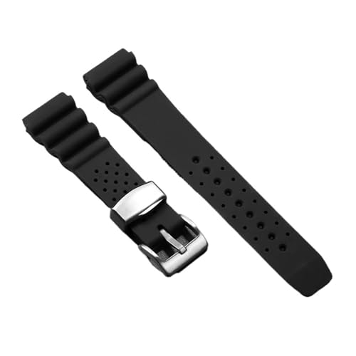 LYBELIRH jo[TuXbg 20mm 22mm VREHb`oh _CrO 007 AoʋlEHb`oh Y X|[cXgbv ZCR[ SKX007 SKX009Ή(Black,22mm)