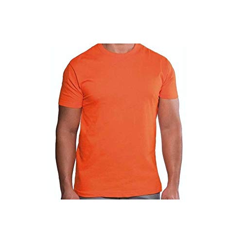 T-Shirt Girocollo Arancio 100% Cotone 135gr Logica...