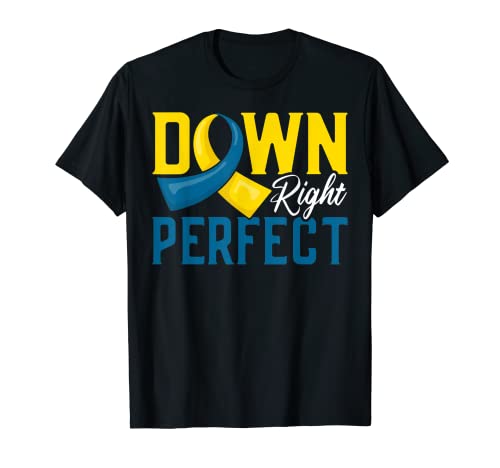 Downright Perfect Down Síndrome Awareness Novedad Niño Camiseta